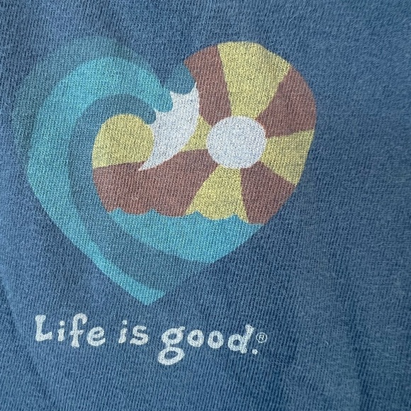 Lot Of 2 Life Is Good Women's Tee Shirts Sz M "Give Love" & "Life Is Good" - Picture 7 of 13